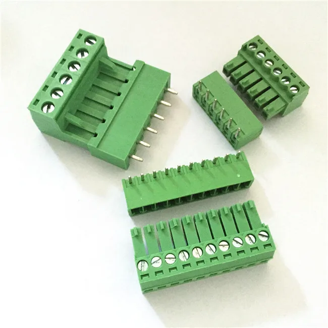 screw female Pluggable connector 4 pin terminal block 5.08mm pitch 300V 8A