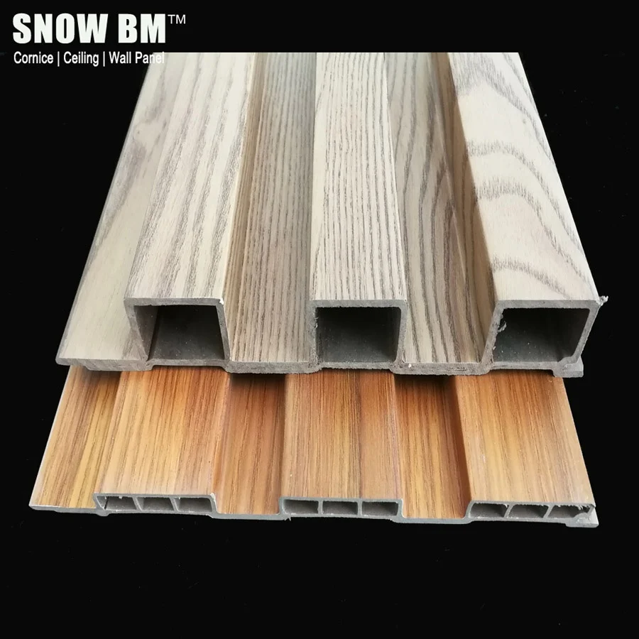 Wood Color design Acoustic WPC Ceiling Tile