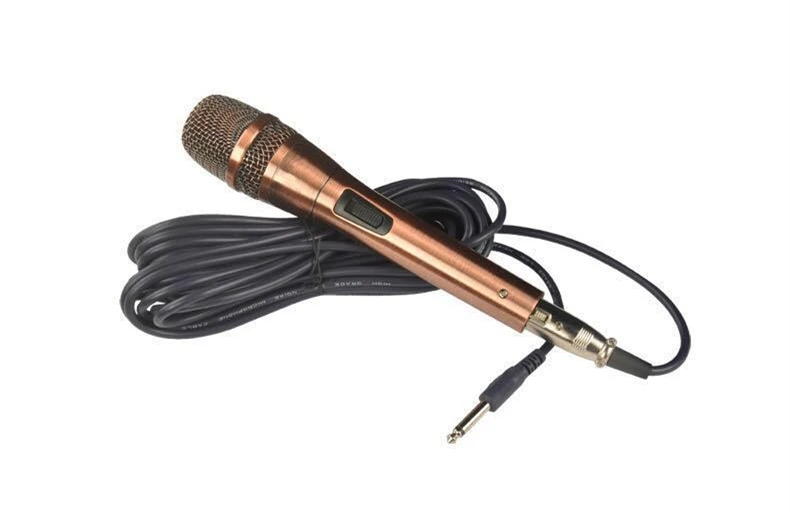 High-End metal material handheld wired dynamic karaoke microphone