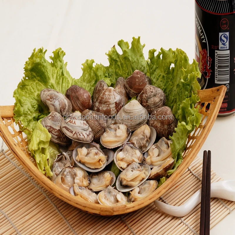 
Frozen cooked baby clam in shell 