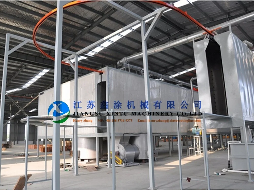 Full Automatic Powder Coating Production Line With Full Spray Pre-treament System