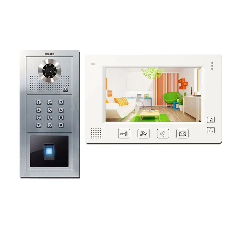 
Biometric fingerprint video intercom with direct call button 