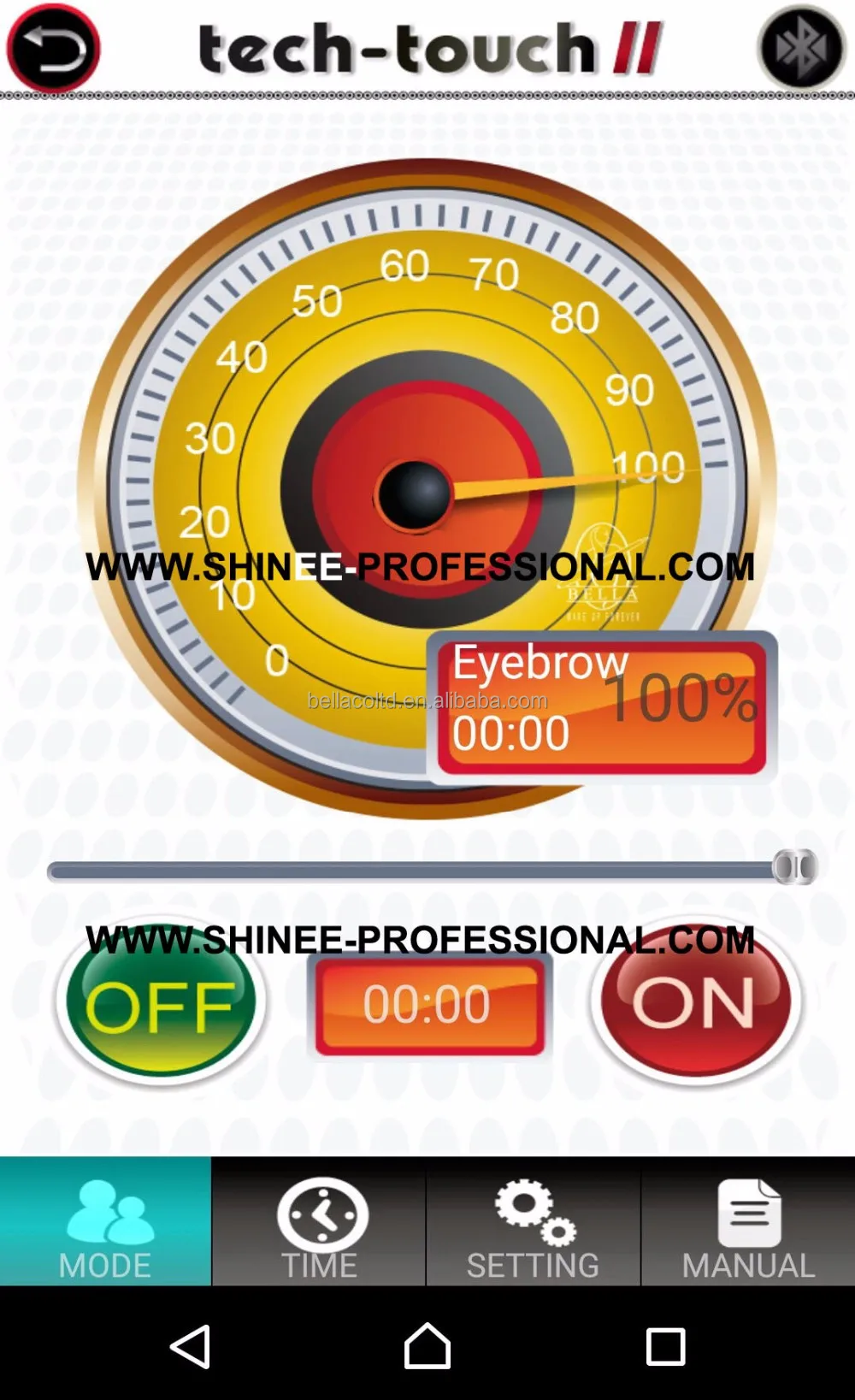 Bella semi permanent makeup digital tattoo machine control by PHONE