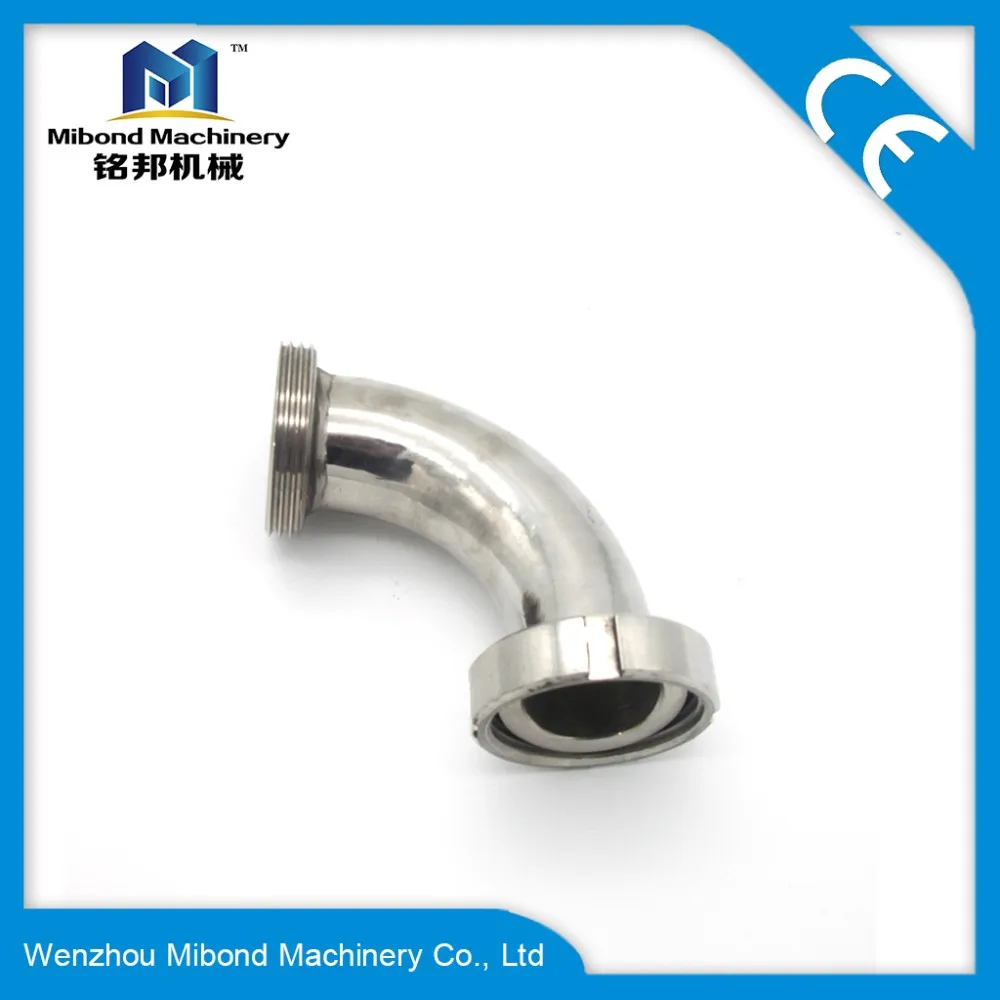 4 inch 3A/SMS/ISO/DIN Sanitary welded Elbow 90Degree Fitting SS 304/Male female Union type Elbow(Control Pneumatic Valve)