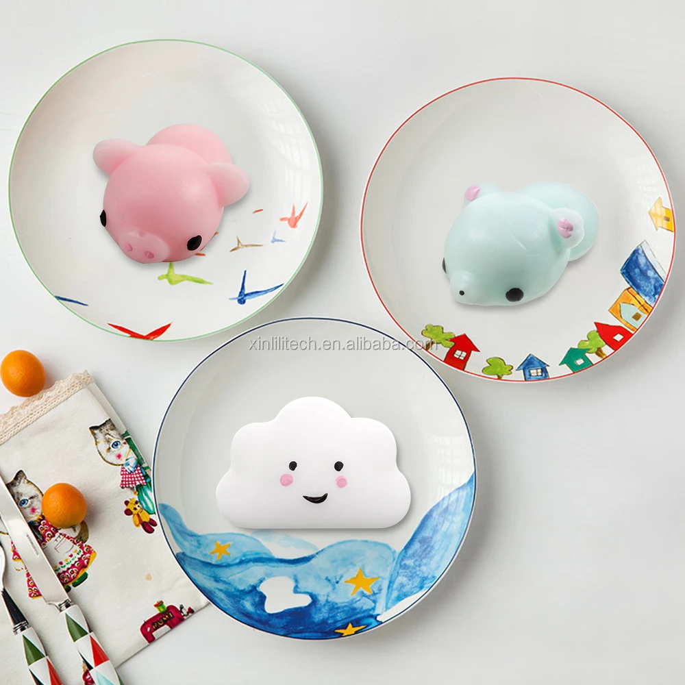 
Squishy Phone Straps for iPhone Cute Mini Soft Silicone Squishy Toy Finger Pinch Squeeze Toy 