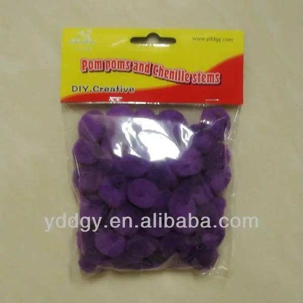 
factory supply colorful cute acrylic pom poms for toys 