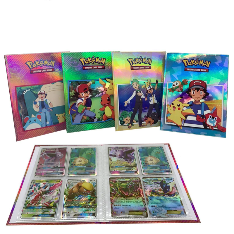 (Оптовая Продажа) пвх альбом для карт Pokemon, альбом для карт из твердой бумаги, альбом для коллекционирования карт для игровых карт Pokemon TCG