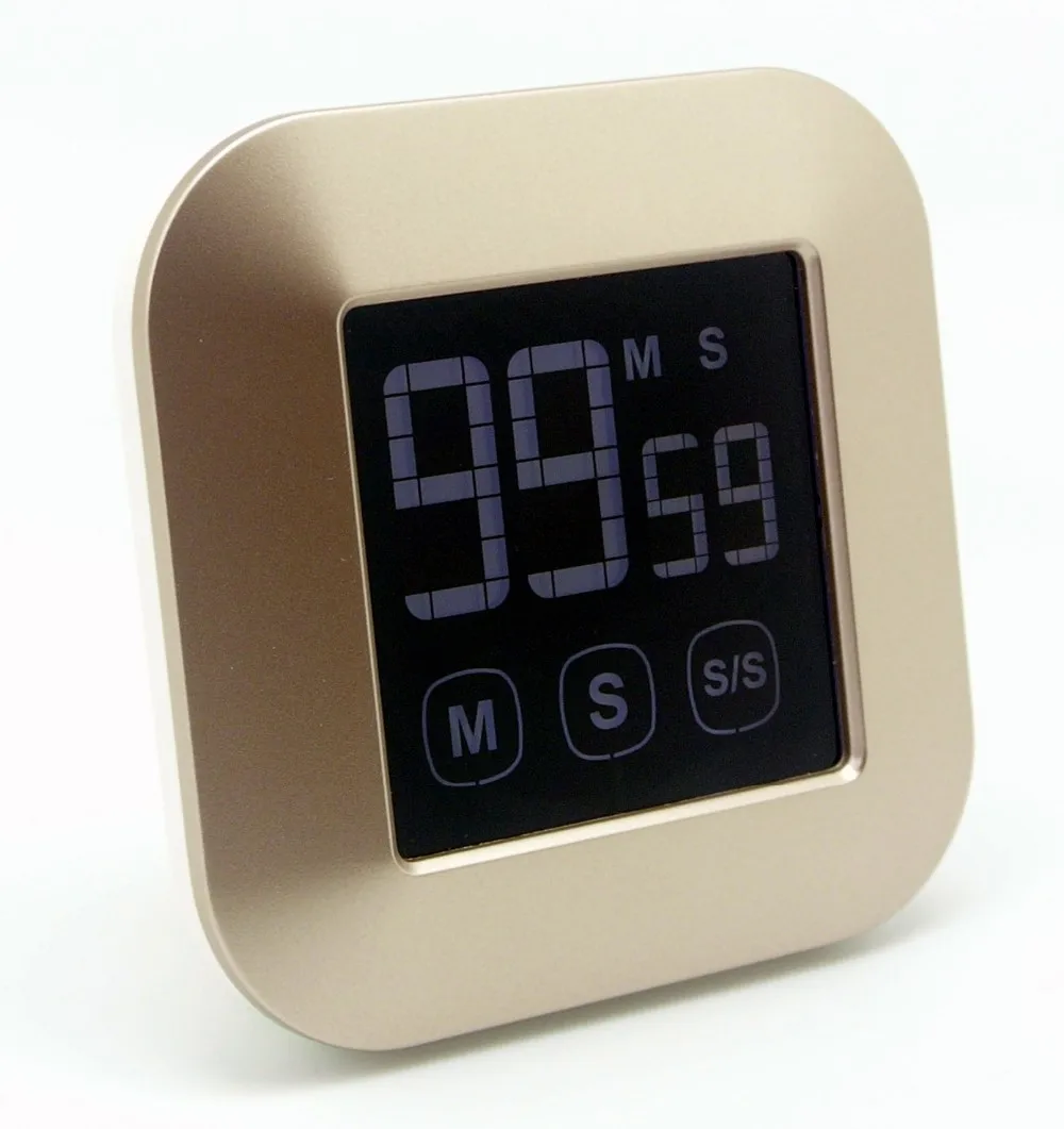 
LCD Digital Square Megnet Bracket Wall and Table Timer 
