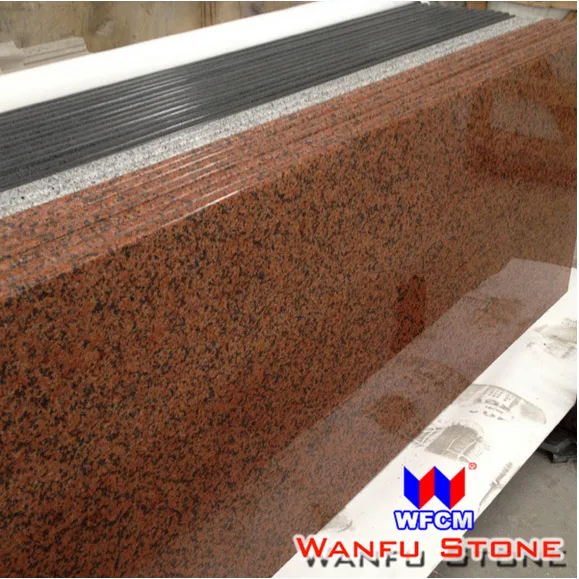 Perfab красный полный Bullnose гранит столешницы