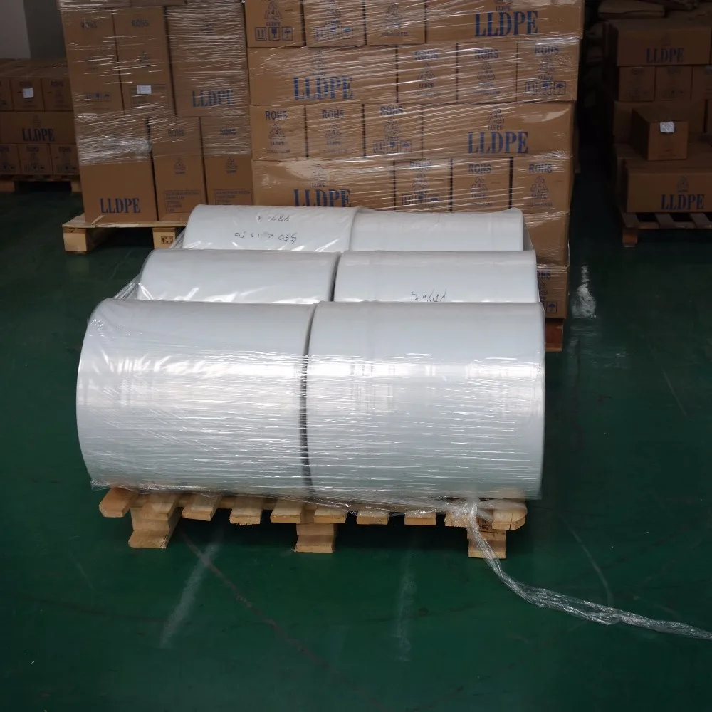 China made 550mm customized transparent plastic LDPE film