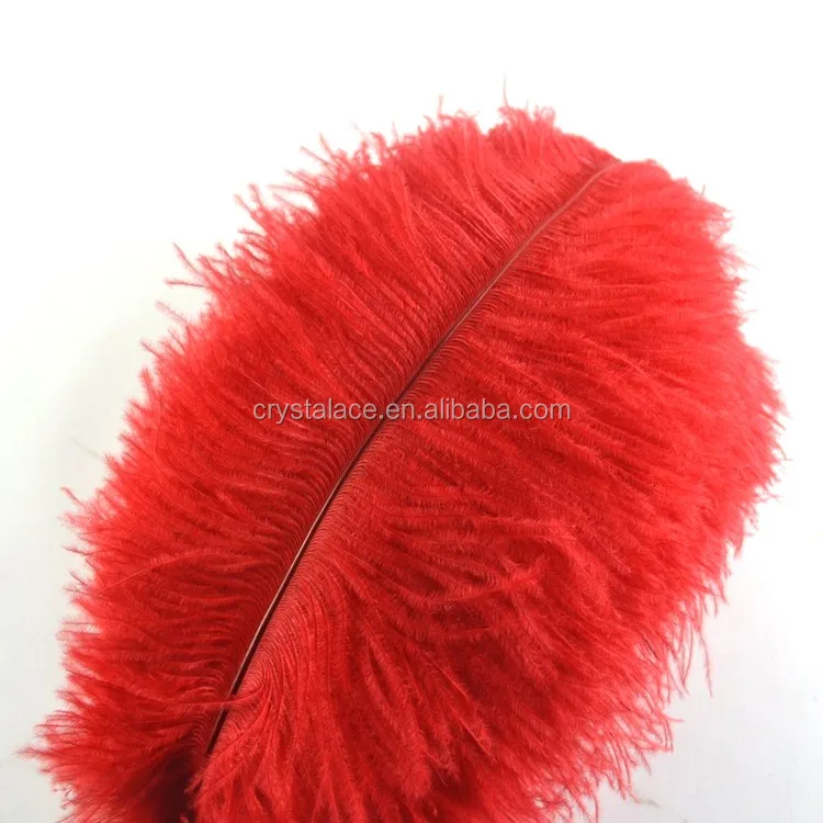 Best quality South Africa ostrich feather red 40-45cm