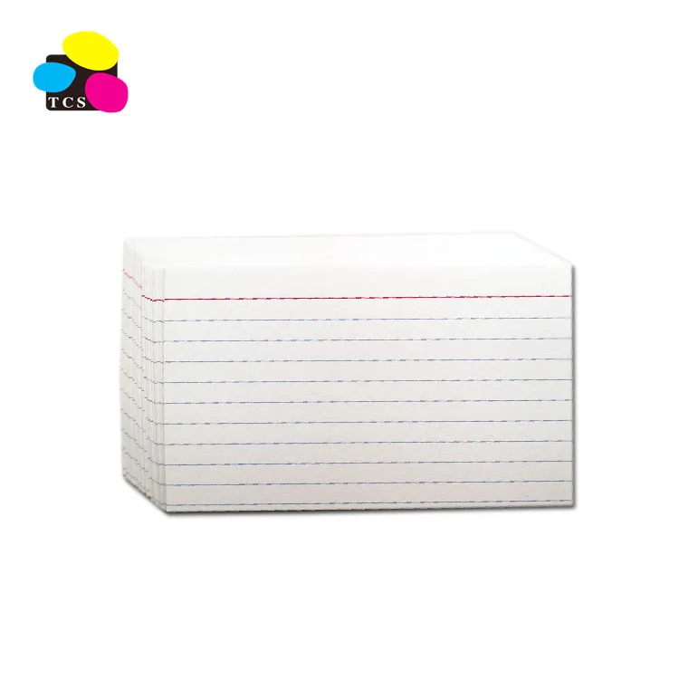 3x5 ,4x6, 5x8 paper rainbow neon pack  index review cards