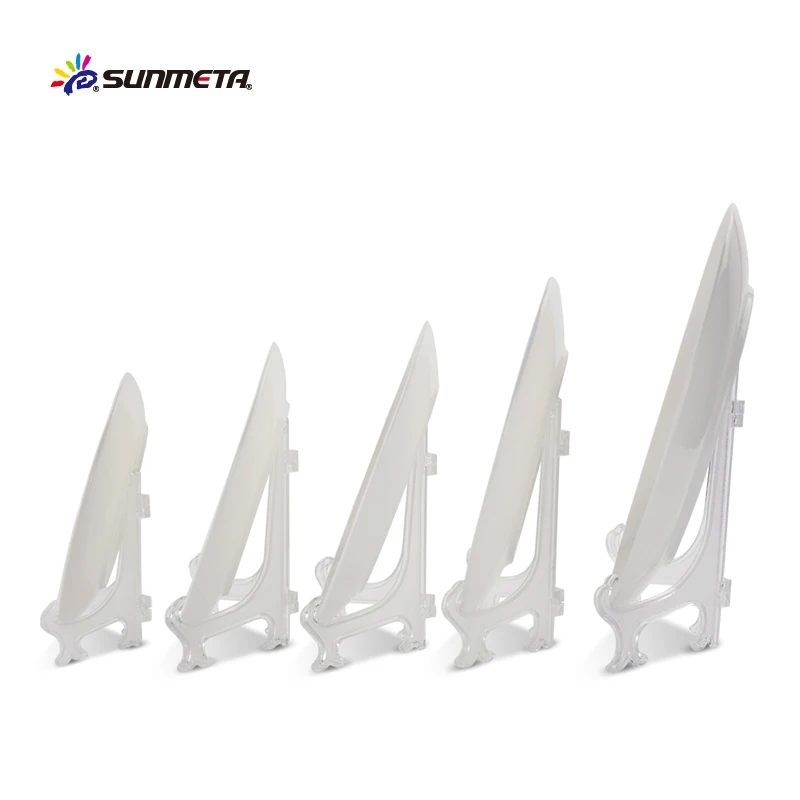 sunmeta cheap ceramic plates sublimation blank ceramic moon plate CP11A