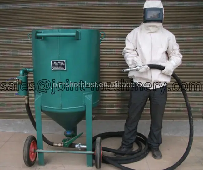 
mini mobile sandblaster/sand blasting tank/ sand blasting pot pressure air 