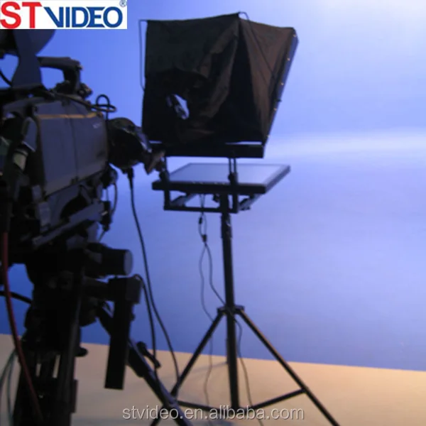 On-camera type or Self-stand type broadcasting studio teleprompter