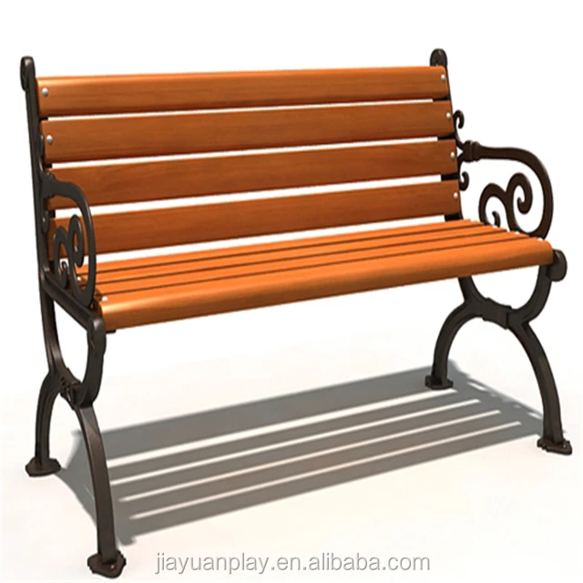 Wood slats for cast iron bench outdoor furniture