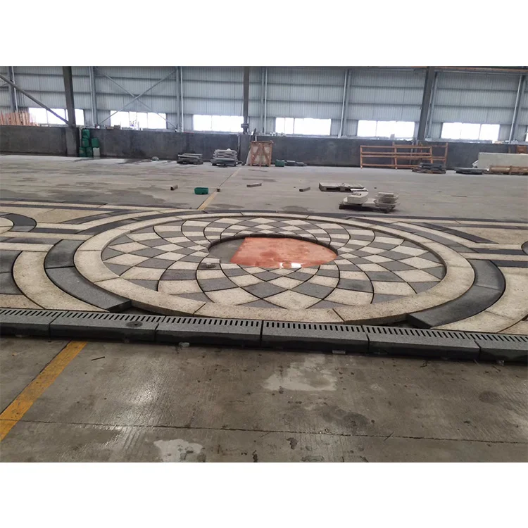 Silver Granite Circle Circle Stone Garden Granite for Paver Stone