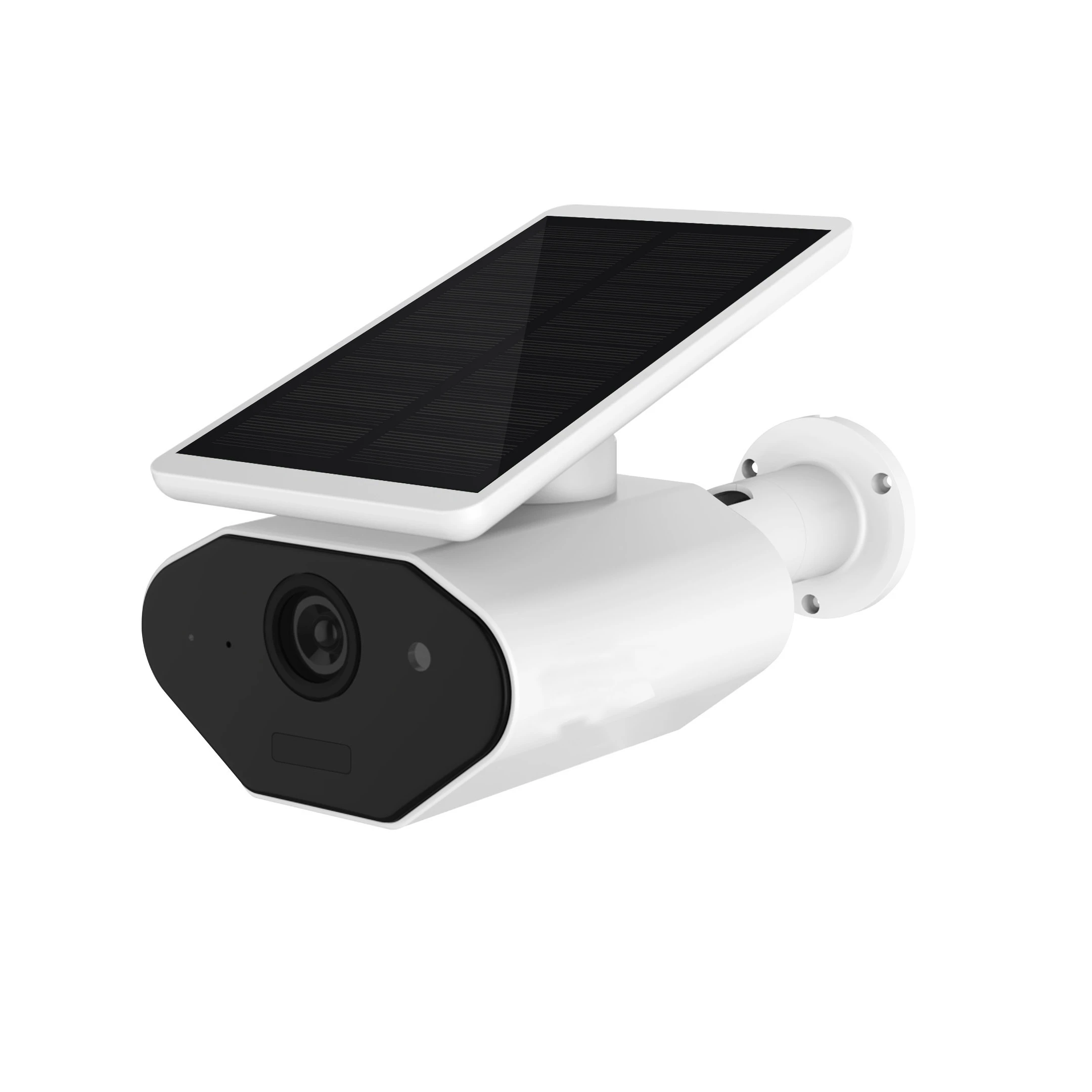 Solar Weatherproof Outdoor WiFi Surveillance Camera with Solar Panel, Facial Recognition, Night Vision