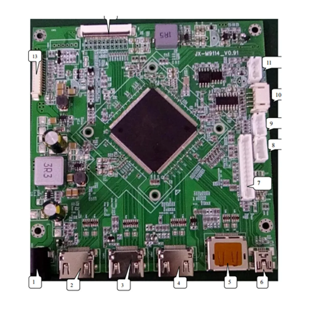 JX-9114DP 2HD MI+DP+Audio 4K LCD controller board support  4K lcd eDP 8 lan screen  with 1920*1080~ 3840*2160 resolution