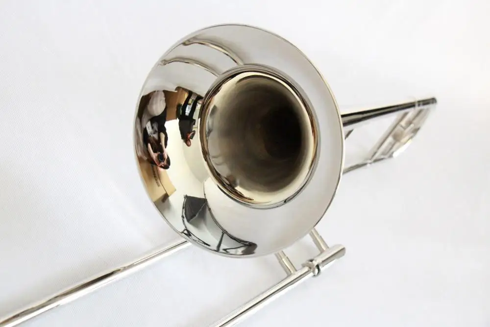 
Cheap Student Trombone Nickel Plate Good Quality Yellow brass Instrument High Grade Trombone For Sale 