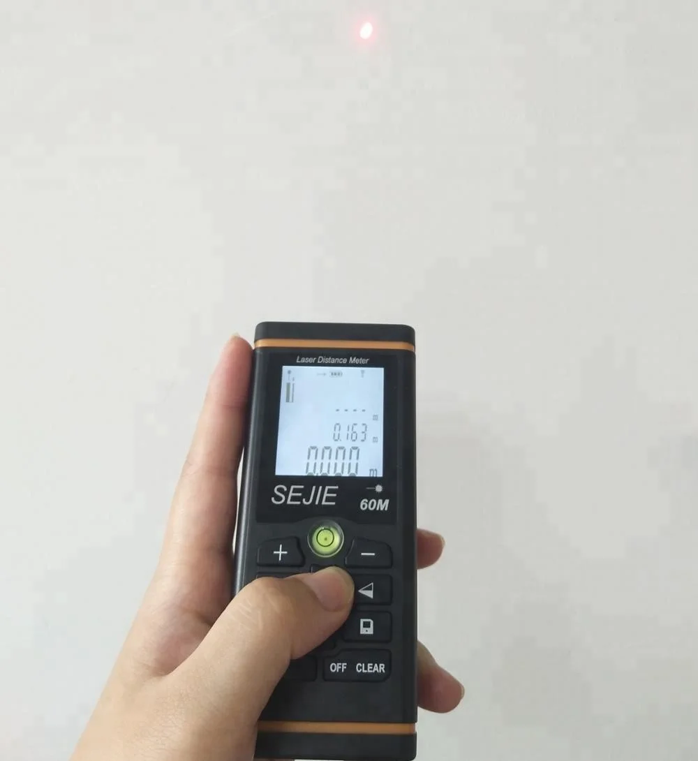 
100M Laser Distance Meter Measuring Device Laser Tape Measure Rangefinder Pythagorean Mode/Measure Area Volume Capacity 