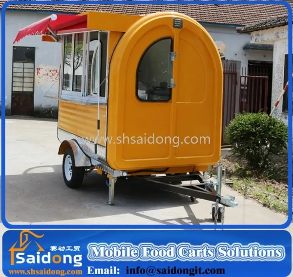 Latest products mobile food cart trailer for sale food cart
