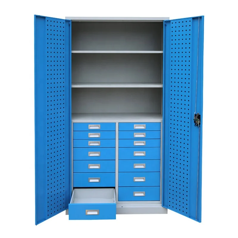 14 Drawers Tool Chest Cabinet Heavy Duty Metal Workshop Tool Cabinet