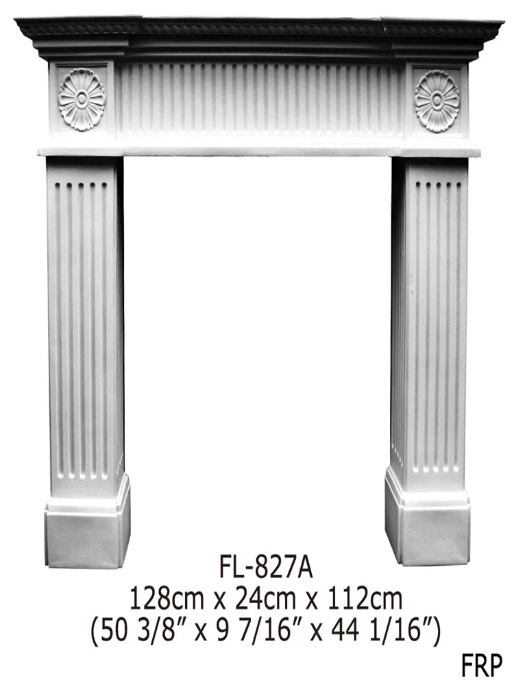 Polystyrene High Quality beautiful PU decorative window surrounds/marble fireplace surround