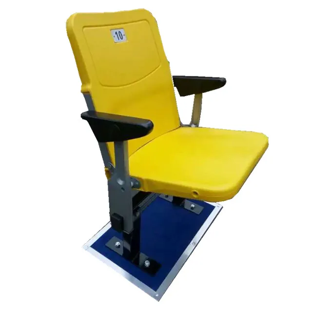 Flip up spector chair seating blow modling plastic seat chair BLM-6211