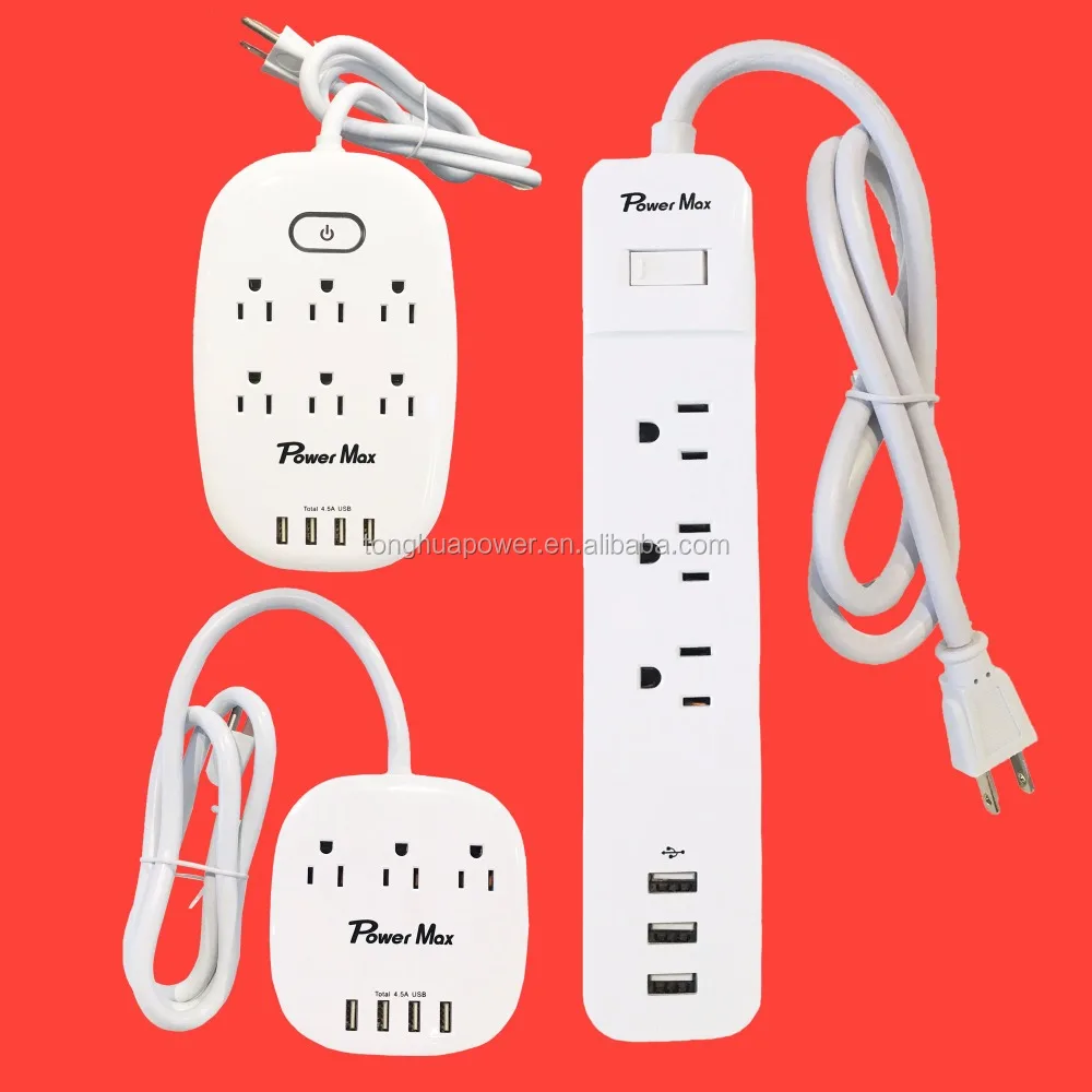 2.1 A USB electrical socket, Surge Protector - Six Receptacle Power Grommets, POP UP POWER OUTLETS