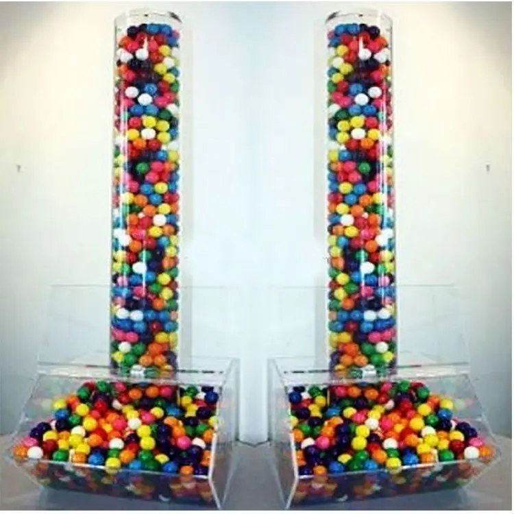 Wholesale Lager Acrylic Clear Plastic Display Tubes For Candy