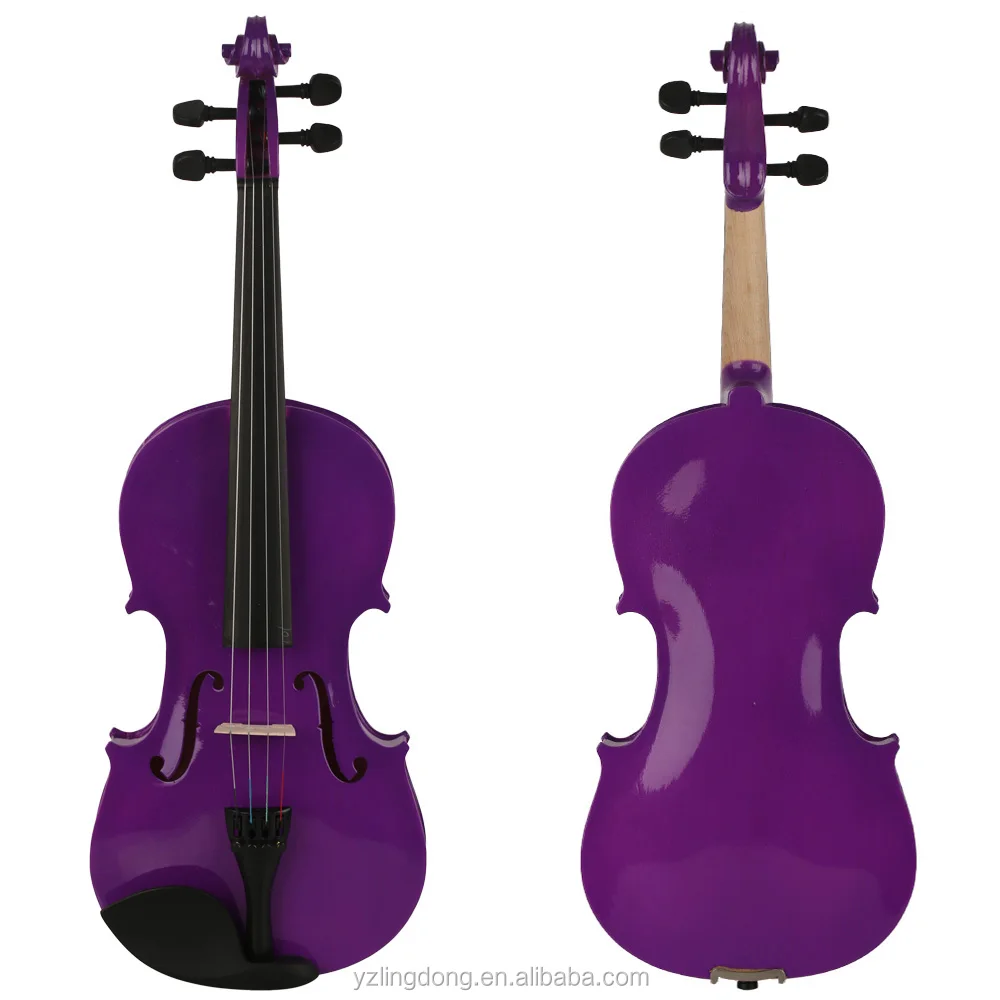 chinese black / pink / blue/ white color violin 4/4