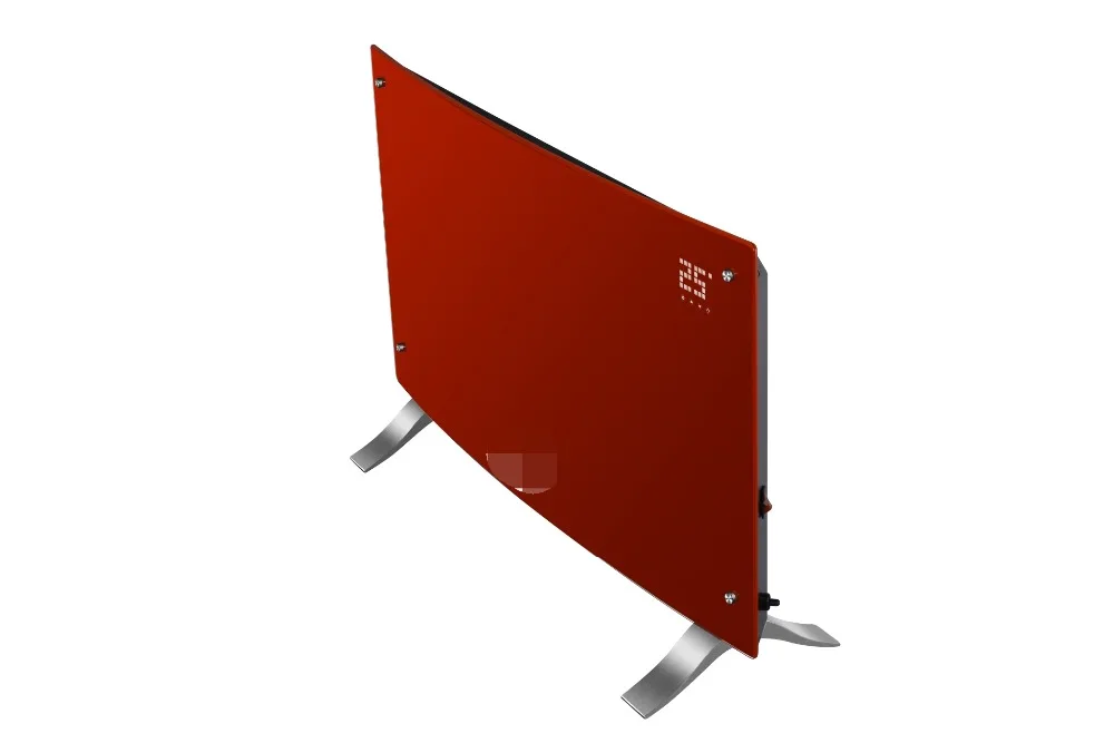 Electric curved high efficient decorative wall panels glass heater touch screen
