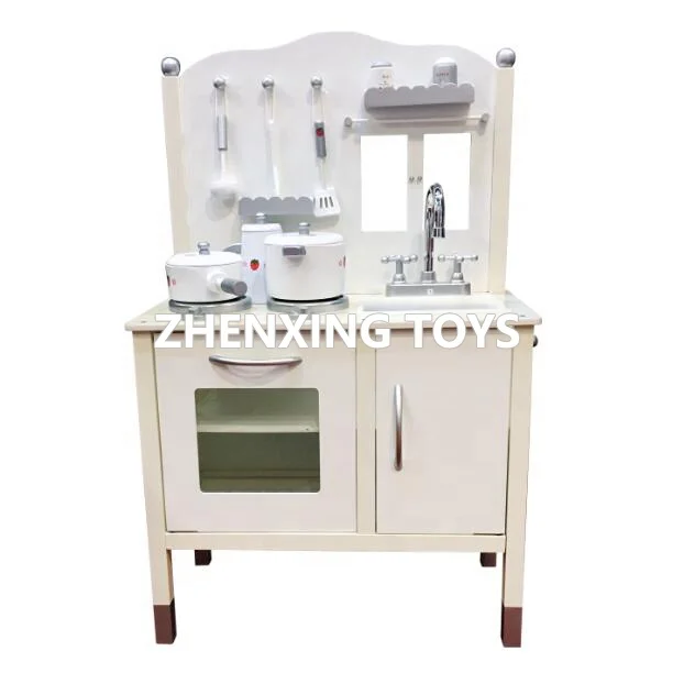Wooden toy kitchen kids  milk white MINI kitchen play set