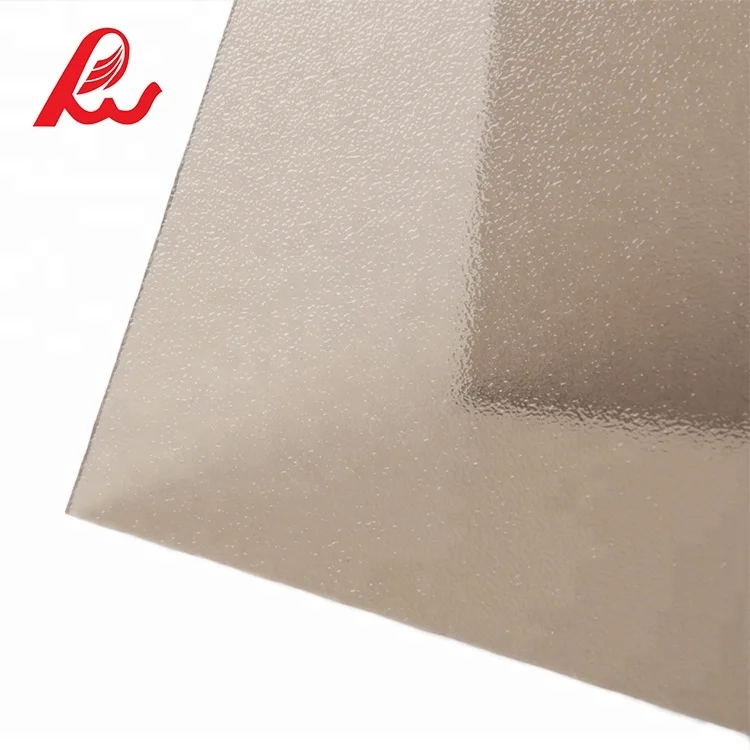 Embossed solid sheet polycarbonate sheet / lexan solid embossed polycarbonaten frosted sheet