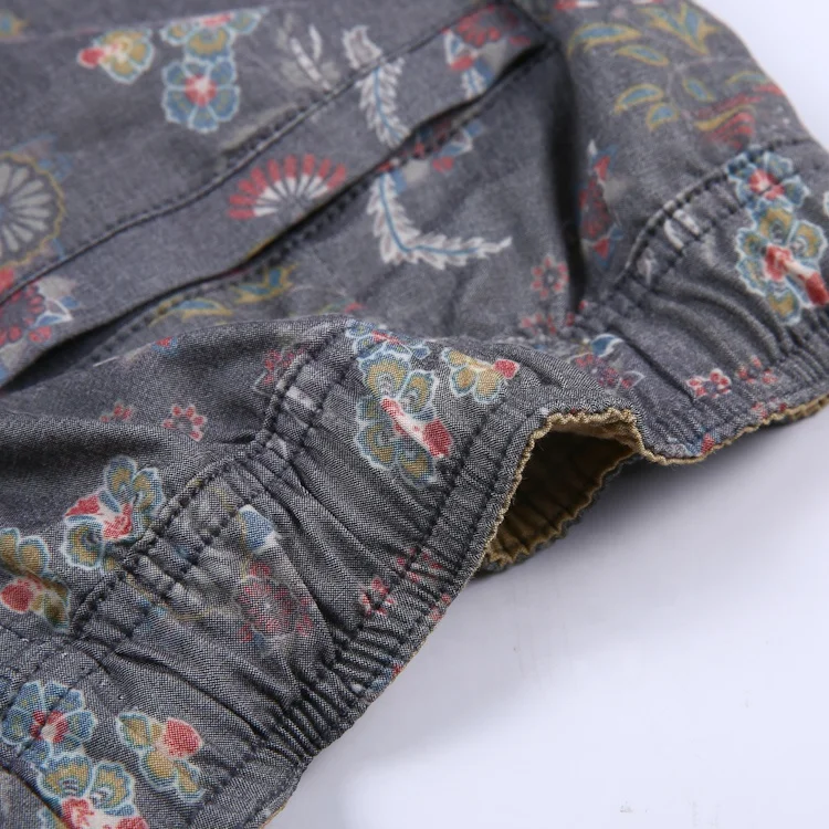 custom vintage surf men print elastic waist swim trunks board shorts men swimwear