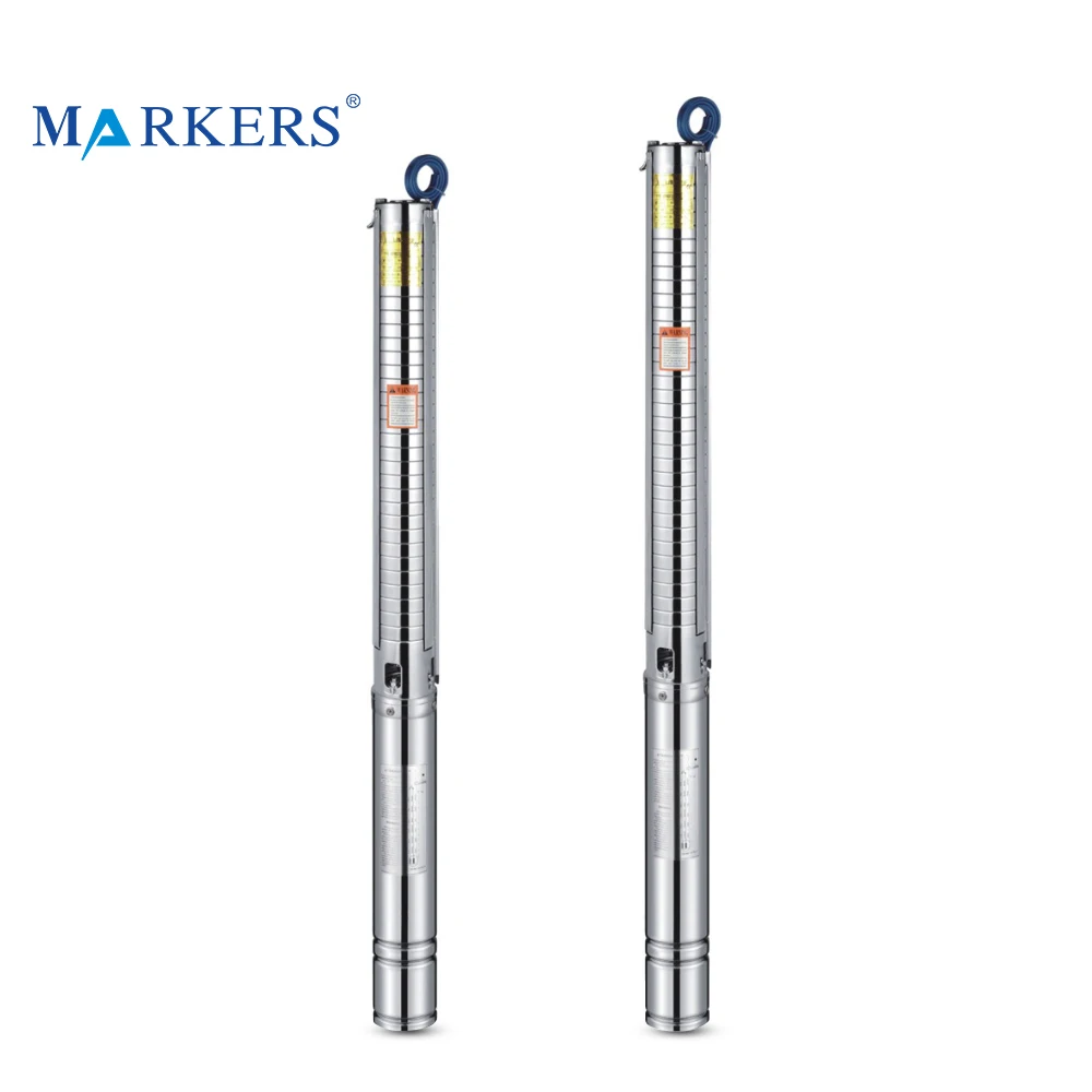 3 phase centrifugal head 100m 5.5kw 5 hp submersible water pump price