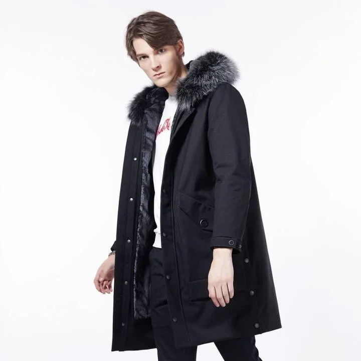 2022 New design winter men padded bubble coats hooded goose down puffer parka jackets