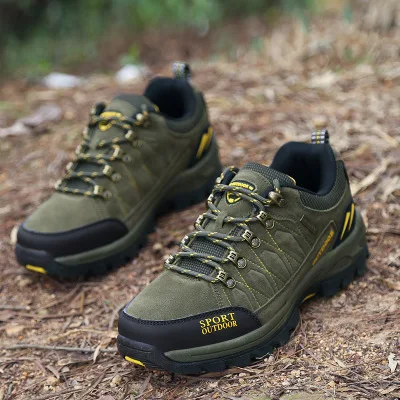
Mens Climbing Mountain Boots Outdoor Anti slip Sports Sneakers Action Waterproof Trekking wear resisting Climbing Shoes Hiking 