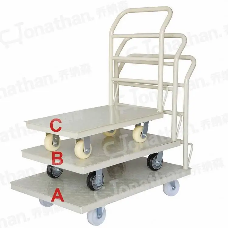 Pallet trolleyB warehouse falat luggage trolley for airport