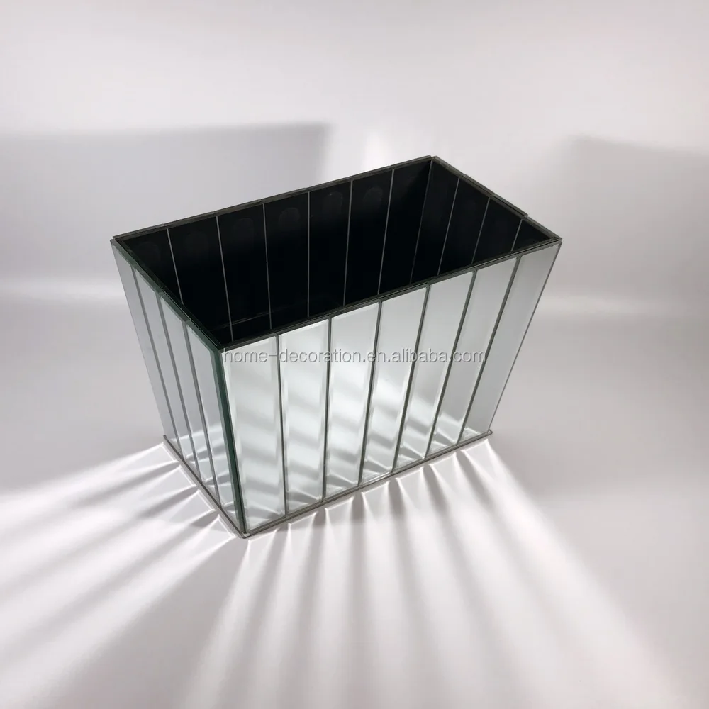 long rectangular mirror bubble cube vase hire uk
