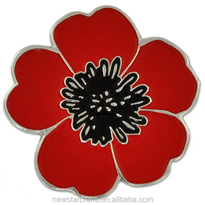 Factory Cheap Custom Metal Flower Brooches and Lapel Pins