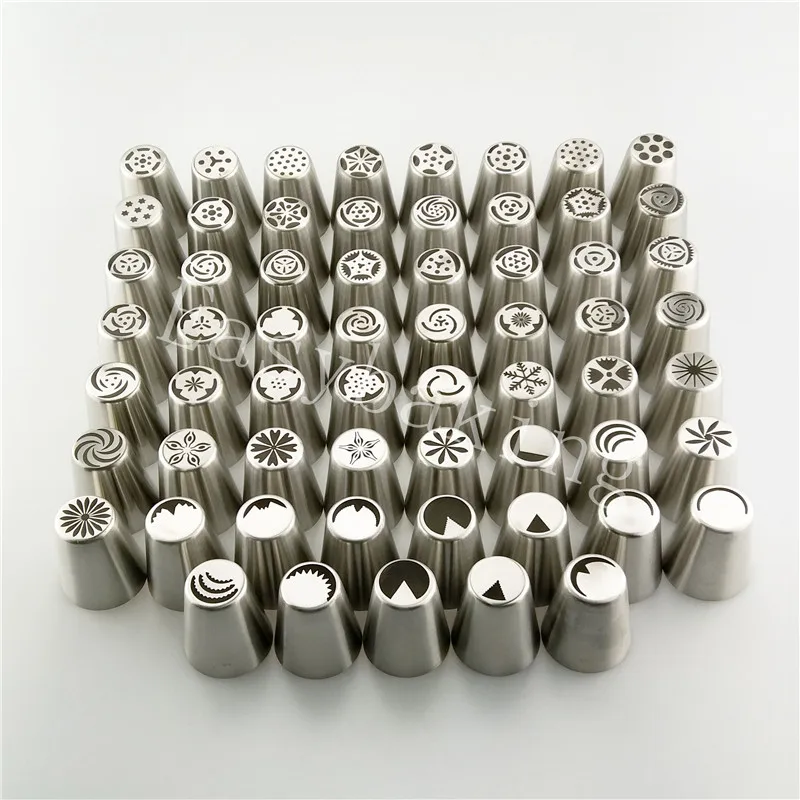 Cake decorating 61 designs Russian nozzles piping tips