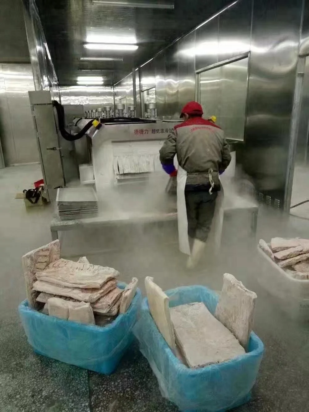 DJL tunnel industrial freezer/iqf freezing tunnel