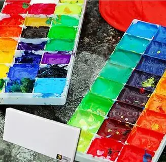 Plastic Watercolor Paint Palette For Students With Cheap Price