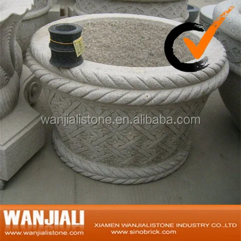 
Carving Granite Nature Stone Flower Pot-Marble Garden Flower Pot 
