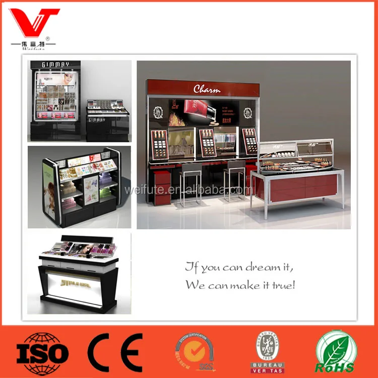 
Modern Style Wooden Cosmetic Shop Interior Design Furniture For Make-up Store 