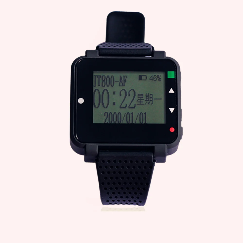 Беспроводные мобильные наручные часы-ресивер для звонков в ресторане