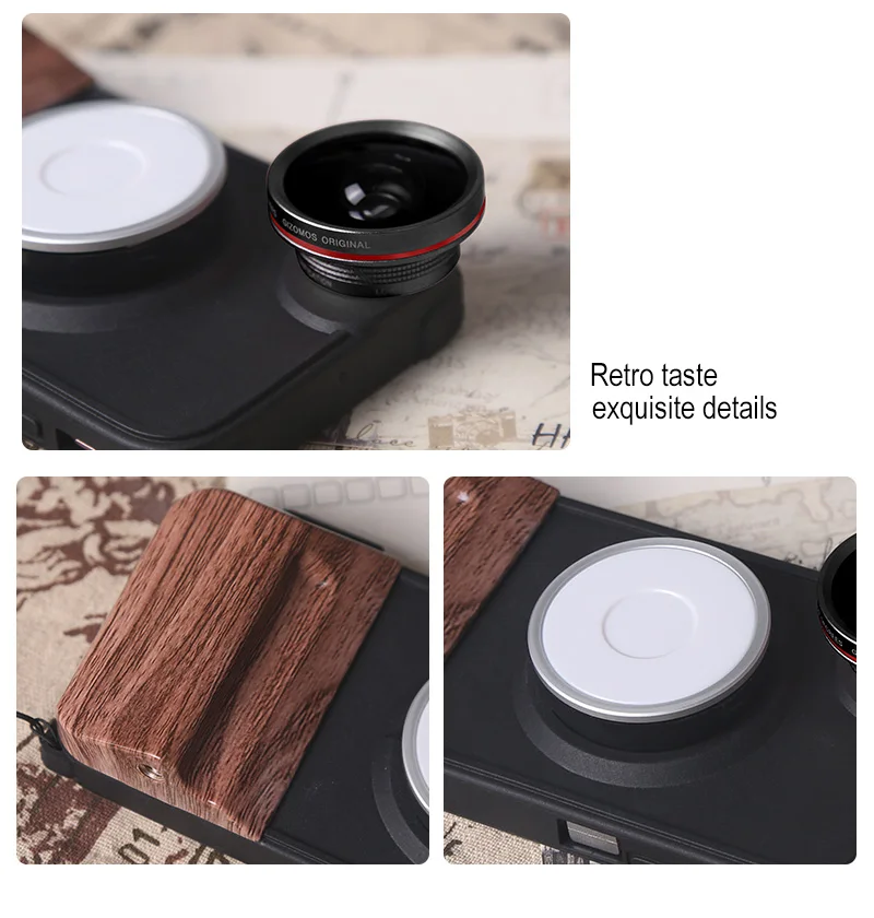 High quality selfie ring light phone case SLR Camera professional cold+warm fill light lens for mobile phone ring light case