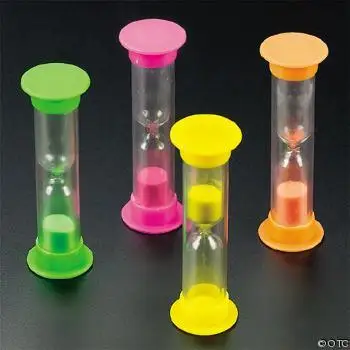 Plastic Sand Timer Small mini Sand clock 30 second 60 Second 1 minute 3 minutes 5 minutes 10minutes decorative hourglass timing